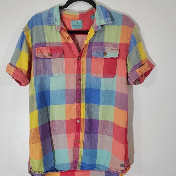 SCOTH & SODA Plaid Top Size Large - Picture 2 of 7